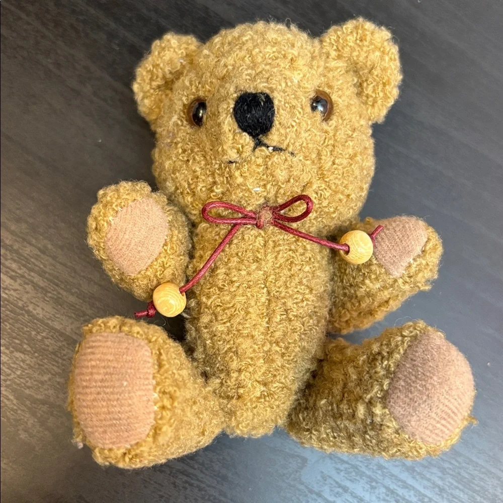 Vintage Collectible Adorable small tan Teddy Bear with moveable limbs. - Picture 9 of 14